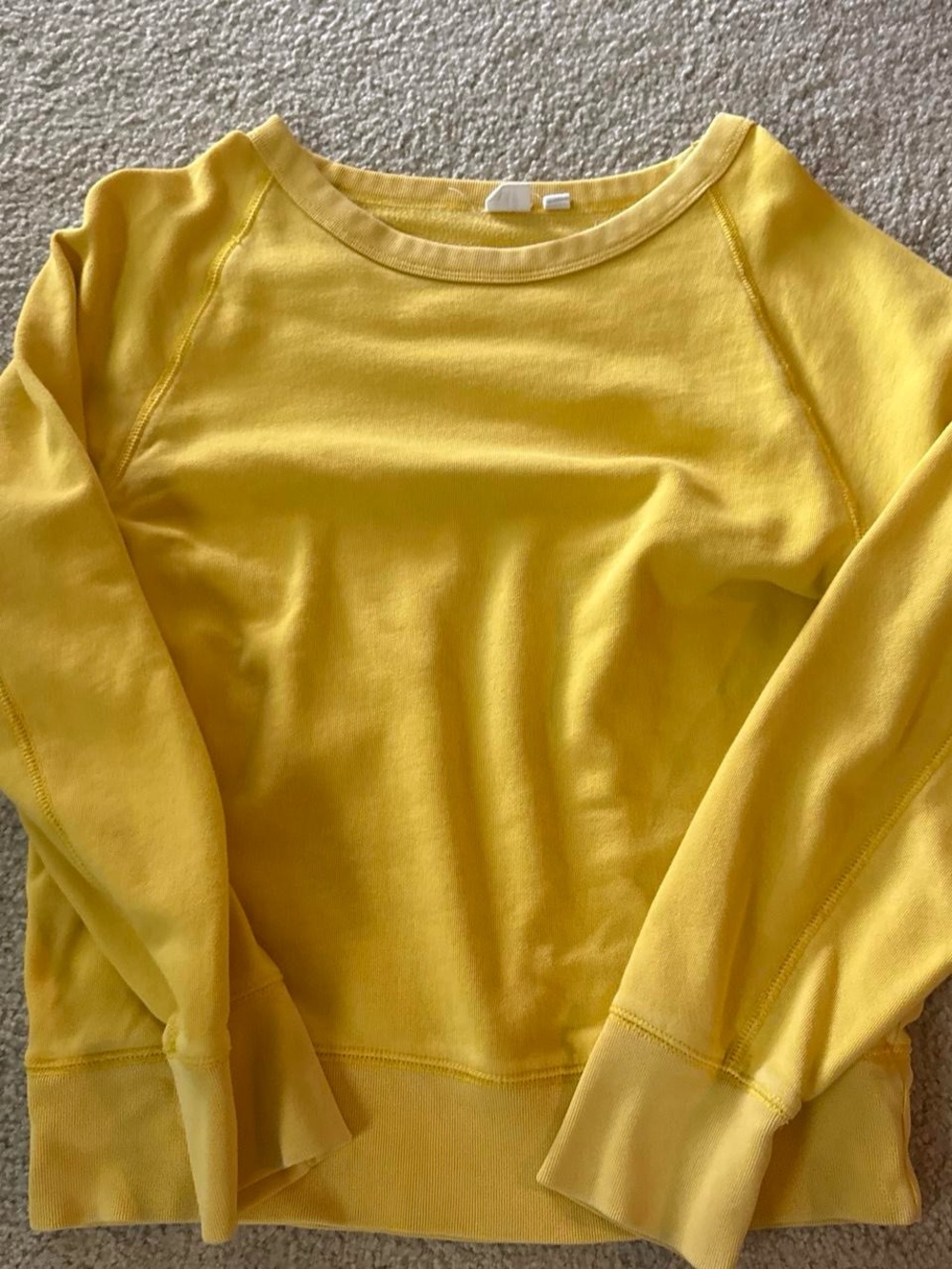GAP Bright Yellow Crewneck Sweatshirt